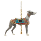 Resin Carousel Ornament - Greyhound