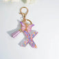 A–Z Personalized Butterfly Tassel Keychain – Custom Initial Gift for Women