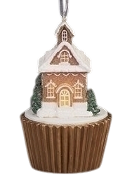 Lighted Gingerbread House Ornament - Chalet