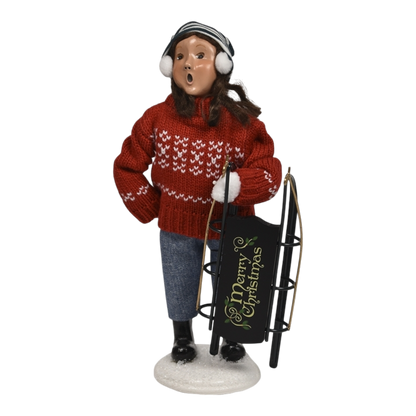 Winter Sports Family - Sledding Girl