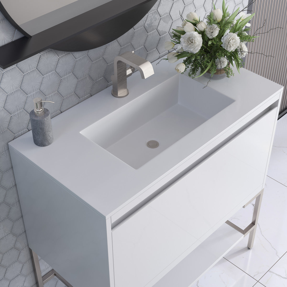Mantova 35.4" Single Vanity Cabinet