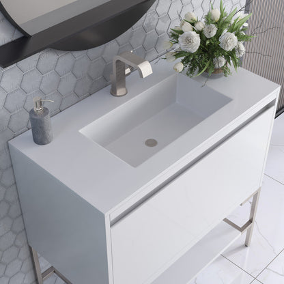 Mantova 35.4" Single Vanity Cabinet