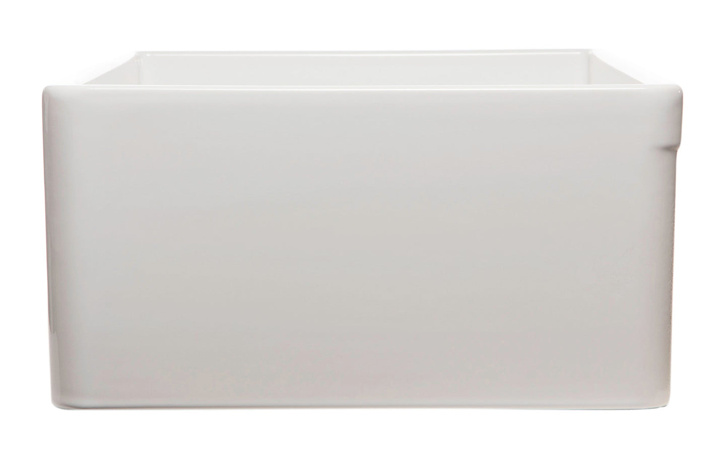 ALFI brand AB533 AB533-W 33" White Smooth Apron Single Bowl Fireclay Farm Sink