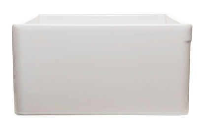 ALFI brand AB533 AB533-W 33" White Smooth Apron Single Bowl Fireclay Farm Sink