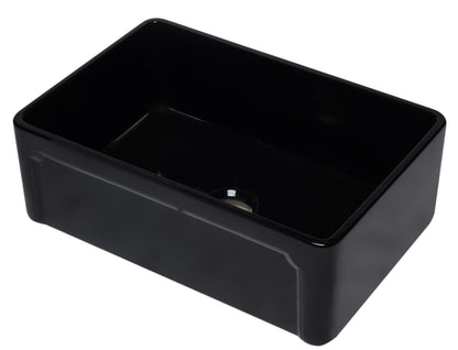 ALFI brand AB3020SB 30 inch Biscuit Reversible Single Fireclay Farmhouse Kitchen Sink