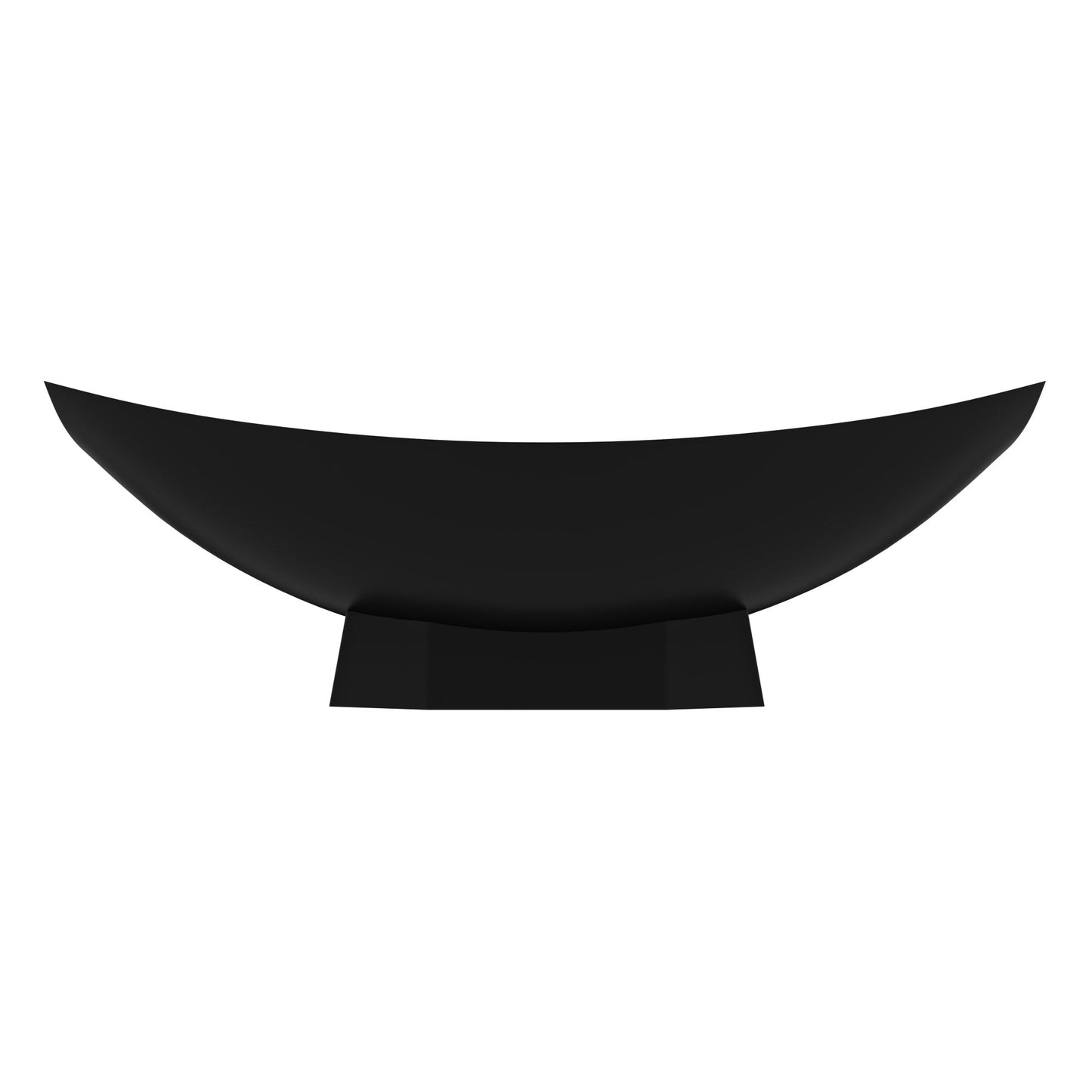 ALFI brand  AB9992BM Black Matte 71" Solid Surface Resin Free Standing Hammock Style Bathtub
