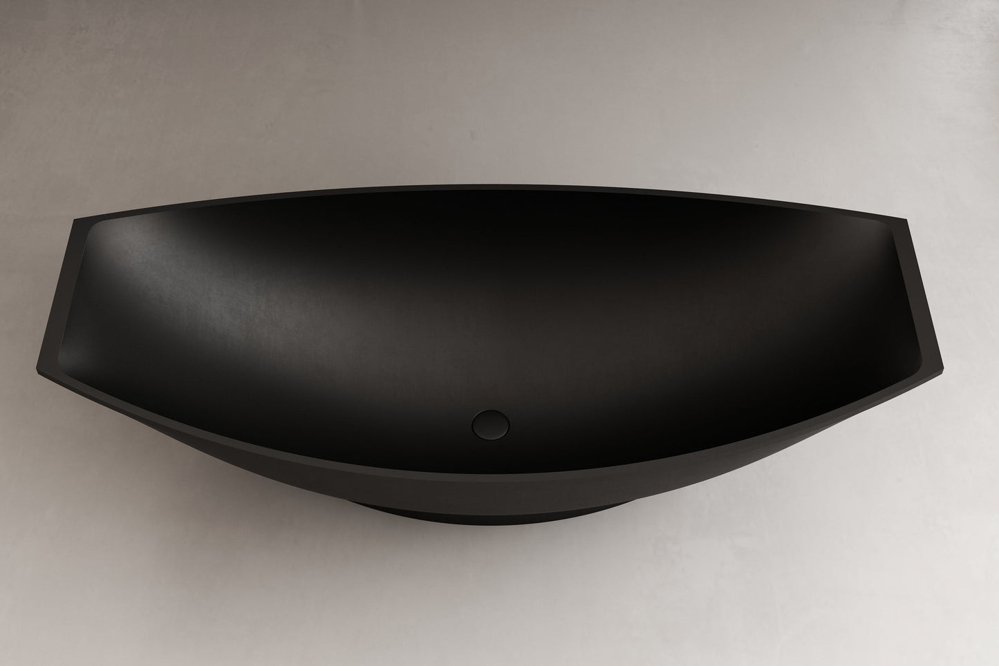 ALFI brand  AB9991BM Black Matte 71" Solid Surface Resin Free Standing Hammock Style Bathtub