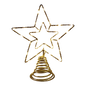 Gold Star Tree Topper with 30 Warm White Lights