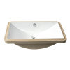 ALFI brand  ABC603 White 24" Rectangular Undermount Ceramic Sink