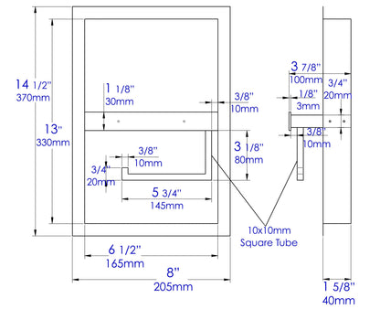 AlFI brand ABTPN88 Recessed Toilet Paper Holder Niche