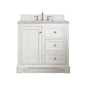 De Soto 36" Single Vanity Cabinet, Bright White
