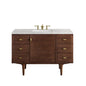 Amberly 48" Single Vanity Cabinet, Mid-Century Walnut