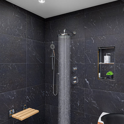 ALFI brand AB2545 Round Style 2 Way Thermostatic Shower Set