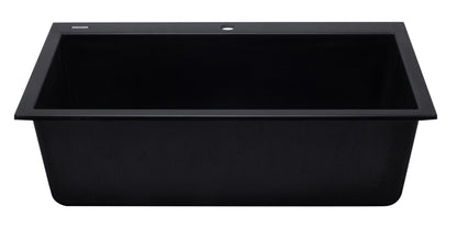 ALFI brand AB3322DI 33" Single Bowl Drop In Granite Composite Kitchen Sink