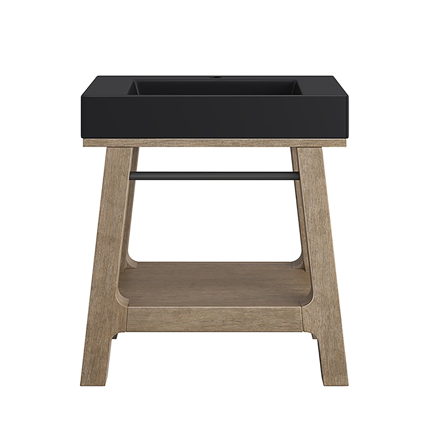 Auburn 31.5" Single Sink Console, Weathered Timber
