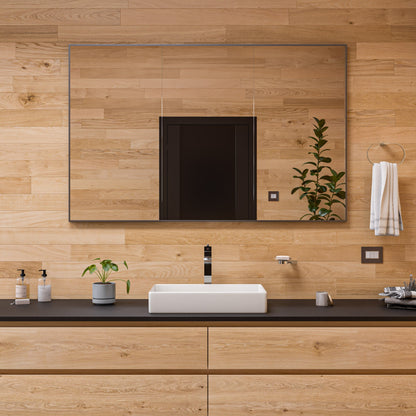 ALFI brand ABC902 24" Modern Rectangular Above Mount Ceramic Sink