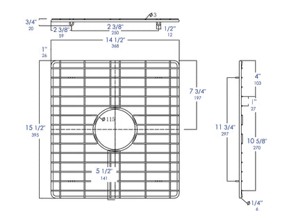 ALFI brand  ABGR33D Pair of Stainless Steel Grids for ABF3318D