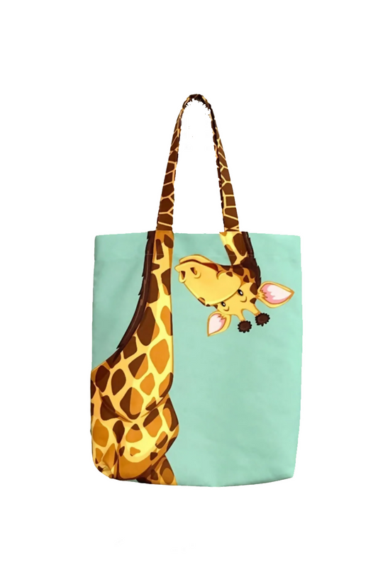 Giraffe Patterned Tote Bag - Great for a Day at the Lake, Pool or