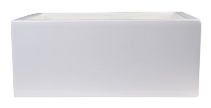 ALFI brand AB2418SB Smooth Thick Wall Fireclay Single Bowl Farm Sink