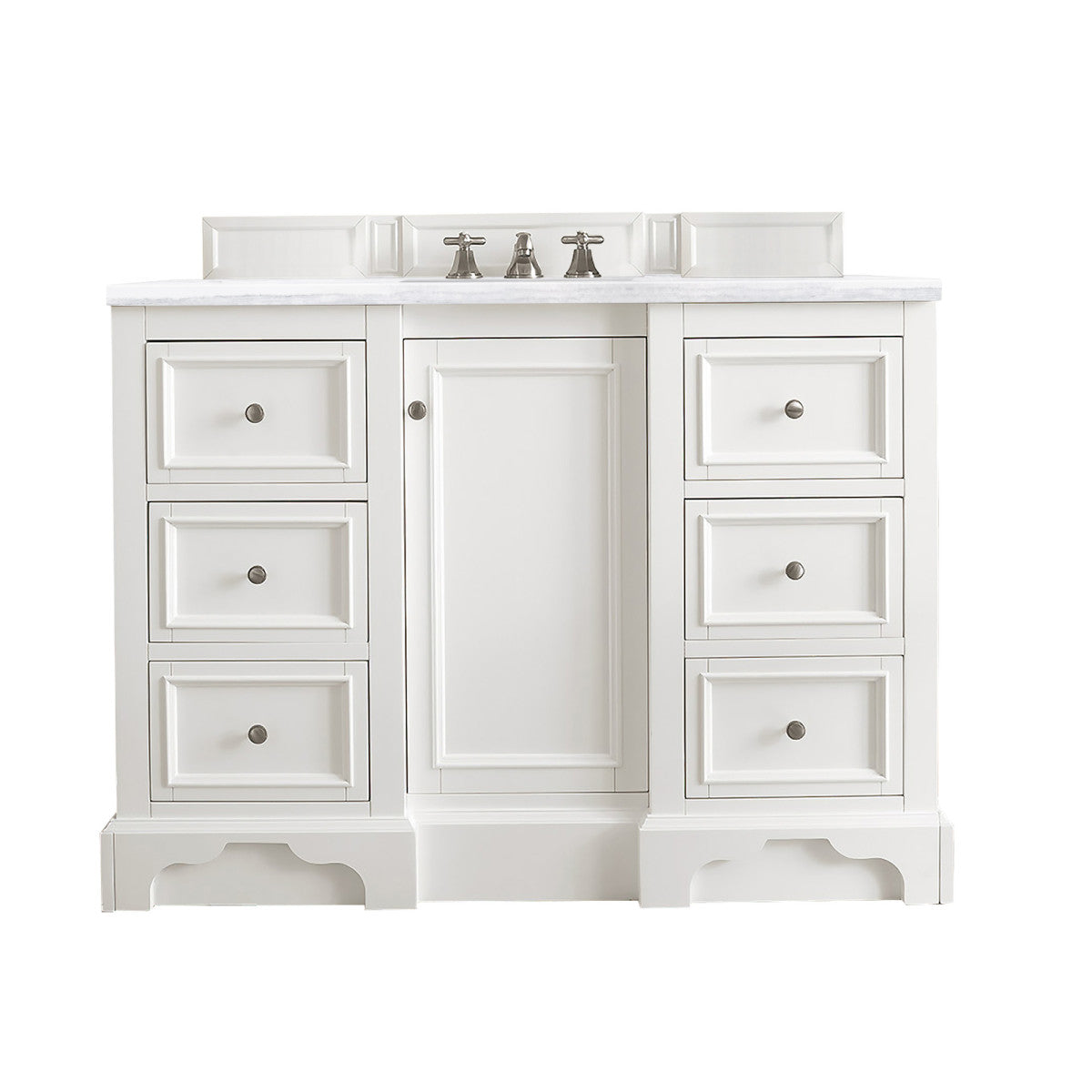 De Soto 48" Single Vanity Cabinet, Bright White