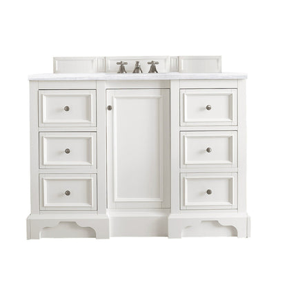 De Soto 48" Single Vanity Cabinet, Bright White
