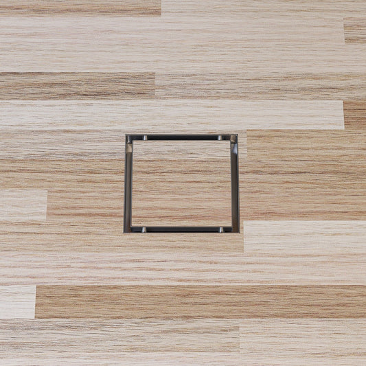 ALFI brand  ABSD55A 5" x 5" Modern Square Stainless Steel Shower Drain w/o Cover