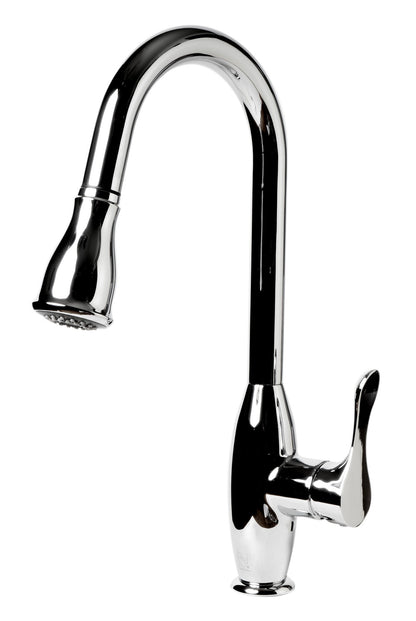 ALFI brand ABKF3783 Gooseneck Pull Down Kitchen Faucet
