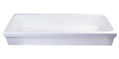 ALFI brand  AB48TR  48" White Above Mount Fireclay Bath Trough Sink