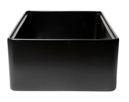 ALFI brand ABFS3020 Workstation 30" x 20" Single Bowl Step Rim Fireclay Farm Sink with Accessories