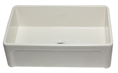 ALFI brand AB3320SB 33 inch Black Reversible Single Fireclay Farmhouse Kitchen Sink