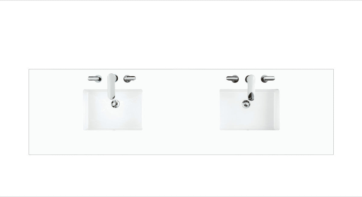 84" Double Top, 3 CM White Zeus Silestone
