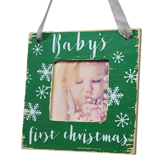 Baby's First Christmas - Photo Ornament