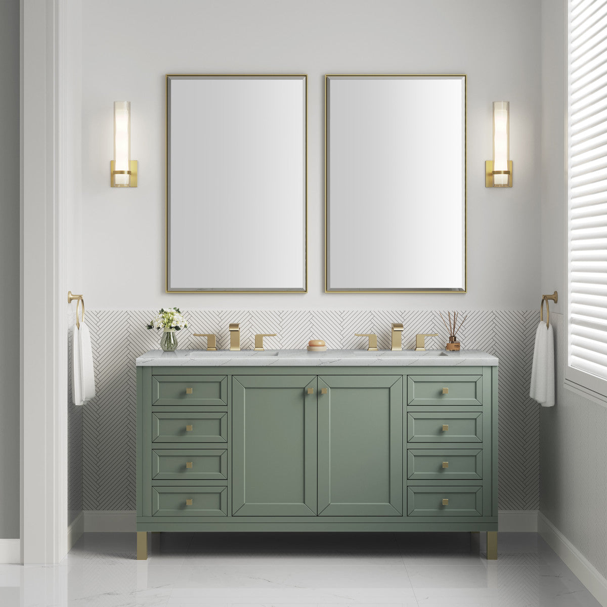 Chicago 60" Double Vanity