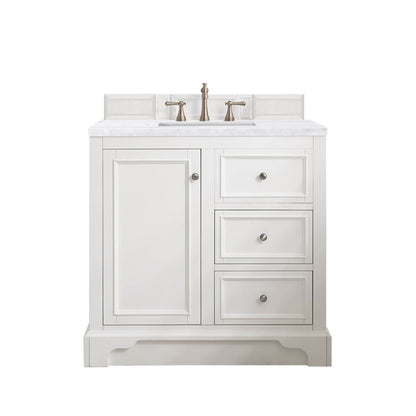 De Soto 36" Single Vanity Cabinet, Bright White