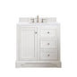 De Soto 36" Single Vanity Cabinet, Bright White