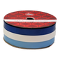 3/8 Inch Curling Ribbon - 3 Colors - 24 Feet Each - Blue/White