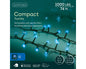 LED Rice Twinkle Stringlight - 1000 Lights - Blue - Green Wire