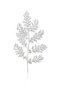 GLITTER FERN PICK H14 WHITE
