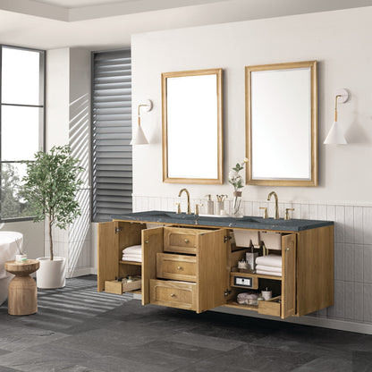 Laurent 72" Double Vanity Cabinet, Light Natural Oak