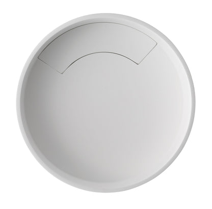 ALFI brand  ABRS15R 15" Round White Matte Solid Surface Resin Sink