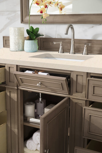 Bristol 60" Single Vanity Cabinet, Bright White