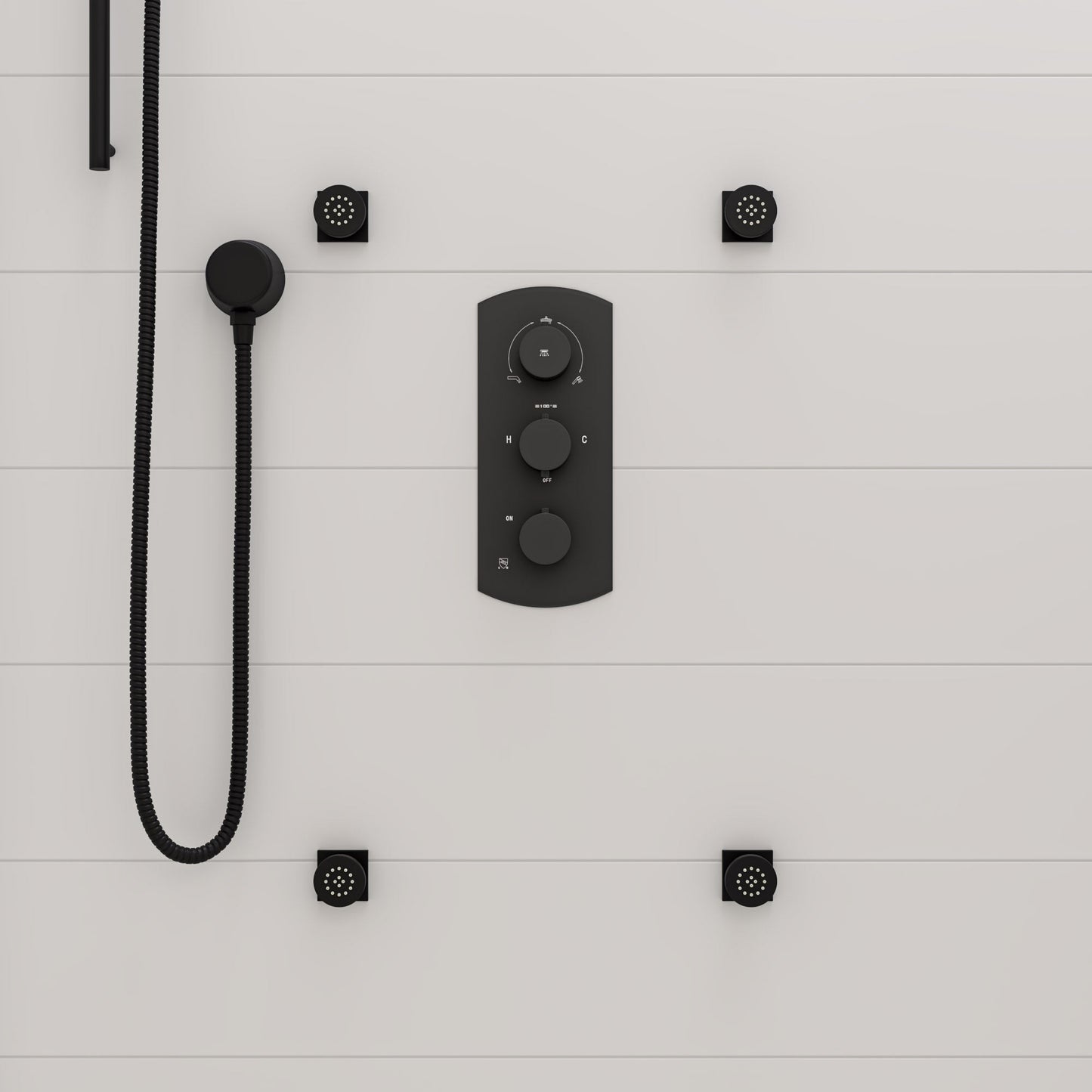 ALFI brand AB7938 Sliding Rail Hand Shower Set