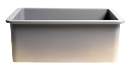ALFI brand ABF2718UD 27" x 18" Fireclay Undermount / Drop In Firelcay Kitchen Sink