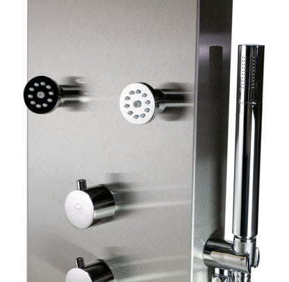 ALFI brand  ABSP40 Stainless Steel Shower Panel with 6 Body Sprays
