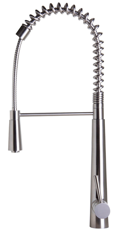 ALFI brand  AB2039 Solid Stainless Steel Commercial Spring Kitchen Faucet