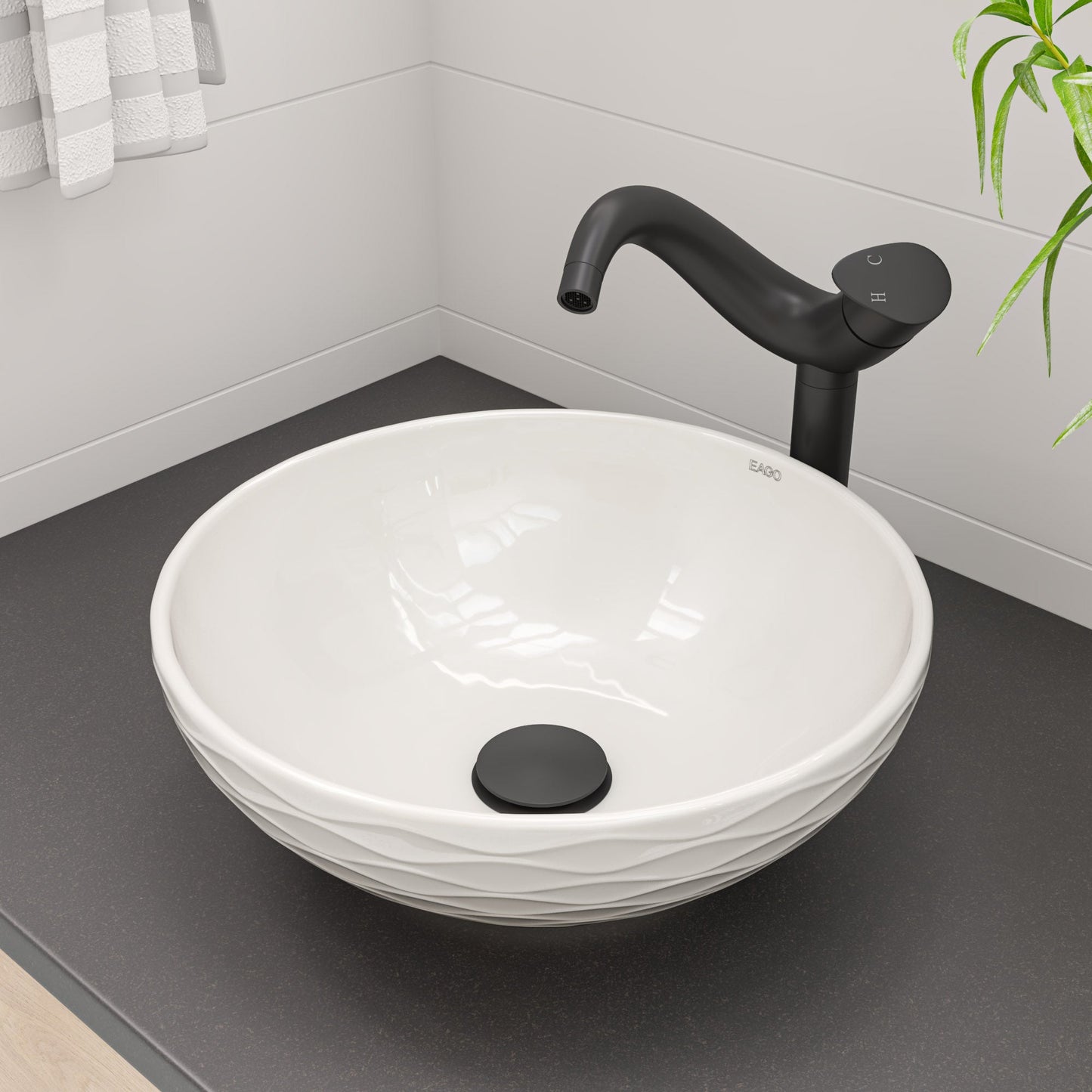 ALFI brand AB1570 Tall Wave Single Lever Bathroom Faucet
