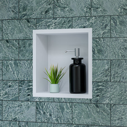 ALFI brand ABNC1212 12" x 12"  Square Single Shelf Bath Shower Niche