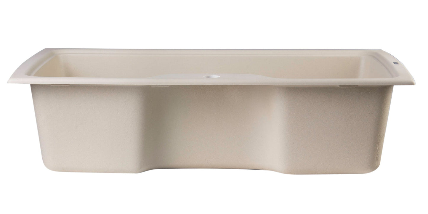 ALFI brand AB3520DI 35" Drop-In Single Bowl Granite Composite Kitchen Sink