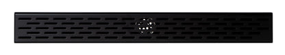 ALFI brand ABLD24C ABLD24C-BM 24" Black Matte Stainless Steel Linear Shower Drain with Groove Holes