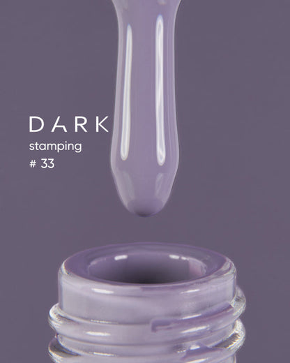 DARK STAMPING POLISH GRAY №33, 8 ML   Article : S033
